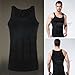 OrangeTag Men's Shaper Slimming shirt Elastic Sculpting Vest Black (L)