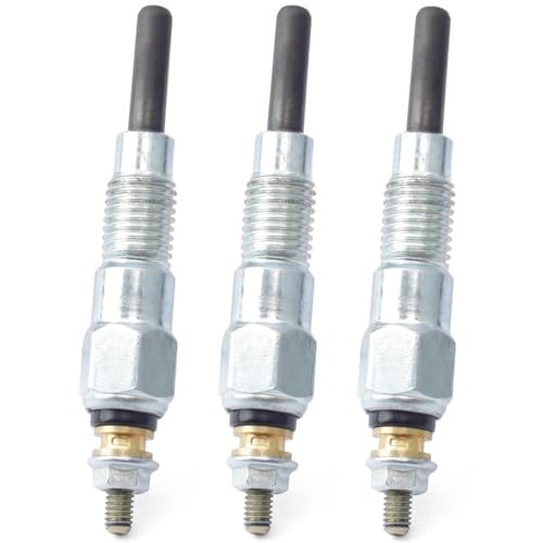 Mhrxusd M87919 Glow Plugs Set Replacement for John Deere 330 332 375 430 435 455 655 670 6x4 F915 F925 F935 X495 X595 1435 2020 2030 for Yanmar 3TN66C 3TN66UJ Replace 0-250-202-110 3PCS