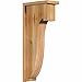 Ekena Millwork COR06X12X28DEL01RWR 6"W x 12"D x 28"H Del Monte Rough Sawn Corbel w/Backplate, Western Red Cedar