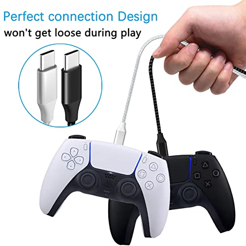 Jinhezo Controller Charger Charging Cable For Ps5 /For Xbox Series X/For Xbox Series S Controller, Replacement Usb C Cord Nylon Braided Type-C Ports Accessories For Nintendo Switch 10 Feet #TOP5