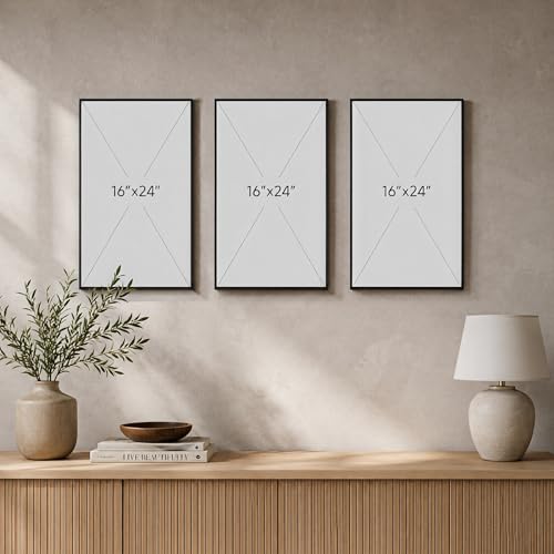 ICE ARMOR Large Set of 3 French Lemon Market Canvas Wall Art Rustic Farmhouse Kitchen Decor Mediterranean Cafe Botanical Artwork for Dining Room 16x24 Inch Frameless Canvas Print - Ready to hang by ICE ARMOR - Used condition - Image 3