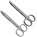 2 Pcs Dental Crown Scissors 4.5