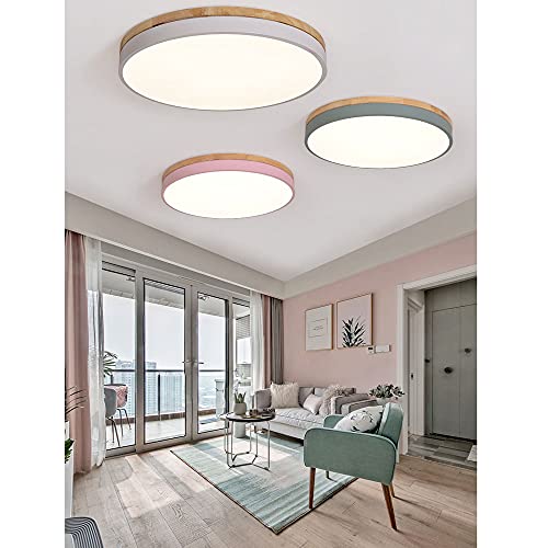 Lámpara LED redonda cocina y dormitorio luz blanca fija 6