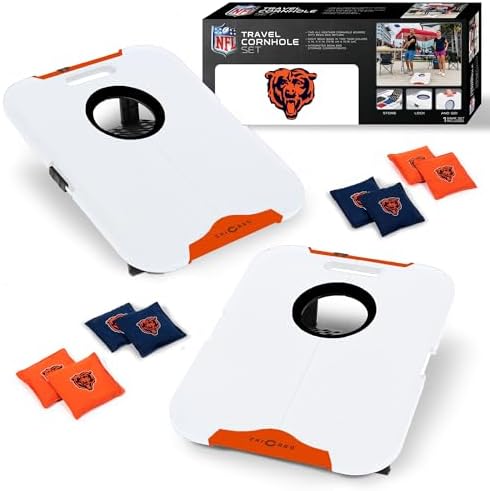 Wild Sports NFL Pro Football All-Weather Cornhole Set - Travel Be...