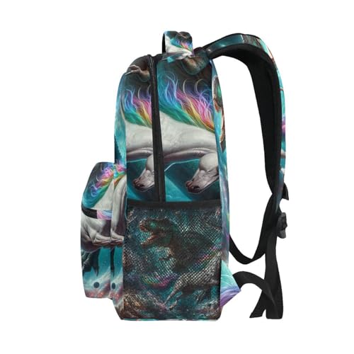 Printed Elementary School Backpack for Boys Girls, Lightweight Travel Backpack, Back to School Essentials, 16 in4