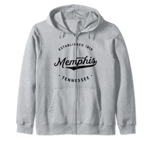 Classic Retro Vintage Memphis Tennessee 1819 USA Novelty Sudadera con Capucha