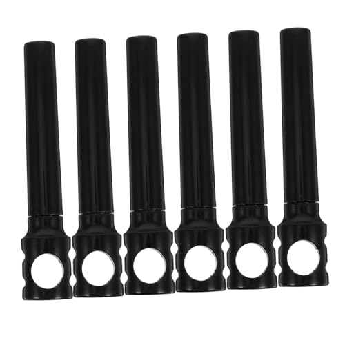 Zerodeko 6 Piezas Sacacorchos Portátil Mini Sacacorchos Plástico Negro Abridor Botellas Vino Compacto para Camping Restaurante y Viaje