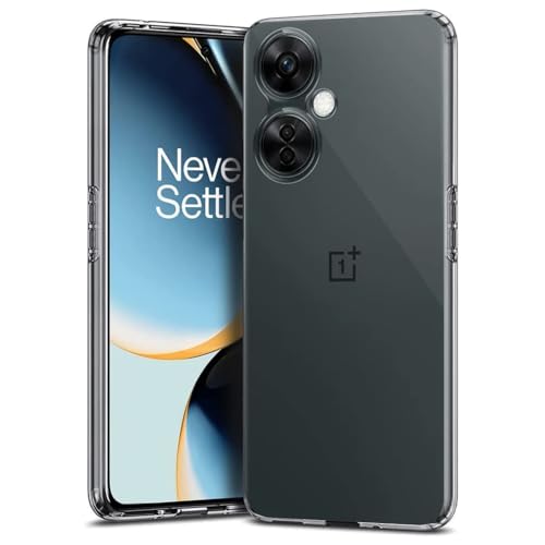 Image of NISHTECH for OnePlus Nord CE 3 Lite Premium Transparent Hybrid Soft Slim Dust Proof Back Case Cover Silicone with Camera Protection