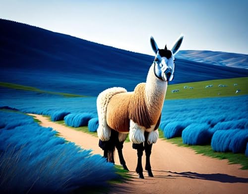 Affiches sur toile d'art animaux de la prairie SERENDIPITP 58x90cm impression premium sans cadre
