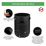 SUL Potato Grow Bag 10 Gallon Non-woven Fabrics Plant Growing Vegetable Bags for Vegetables, Potato, Tomatoes, Fruits, Carrot, Garden Soil Bag -Black 2pk - Image 8