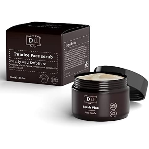 Dear D Exfoliante Facial para hombre con Micropartículas de Piedra Pómez y Gel de Aloe Cover