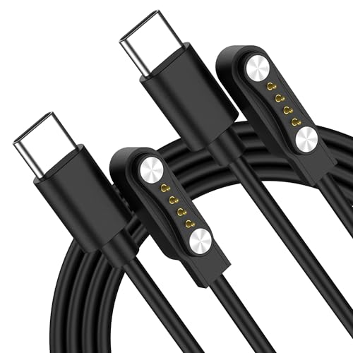 Meliya 2-Pack Magnetic Charger for PLAUD Note AI Voice Recorder Replacement USB-C Charging Cable for PLAUD Note Voice Recorder (3.3ft/100cm)