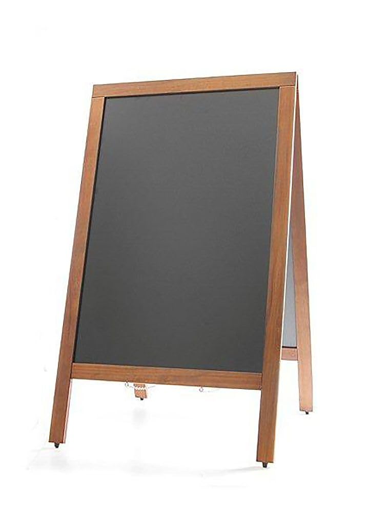 HENDI Wandkreidetafel mit Holzrahmen Plakatständer 300x400mm, Schwarz