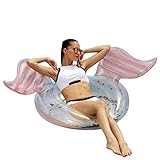 Franklin Sports Pool Float - Angel Wings Pool Tube - Inflatable Pool Tube - Adult Pool Raft - 40