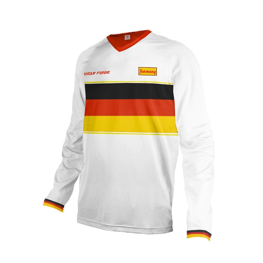 Ugly Frog MX Motocross Jersey Ciclismo Maglia Shirt Enduro Offroad Fuoristrada Quad Cross Adulti