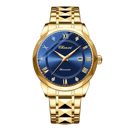 Montre homme quartz étanche en acier inoxydable montre analogique OIDEA avec date
