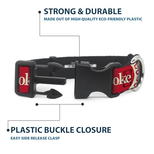 Collier chien Coca-Cola large et robuste pour stopper la pression au cou