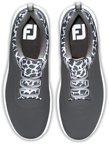 FootJoy Women's Fj Leisure Previous Season Style Golf Shoe, Charcoal/Leopard, 6.5 | Image 6