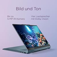 Lenovo Yoga 7 2in1 Laptop | Copilot+PC | 14"WUXGA OLED | AMD Ryzen AI 7 350 | 16GB RAM | 512GB SSD | AMD Radeon 860M | Win11 | QWERTZ | Tidal Teal | 3 Monate Premium Care | inkl.Hülle Exkl. bei Amazon – Ansicht 8