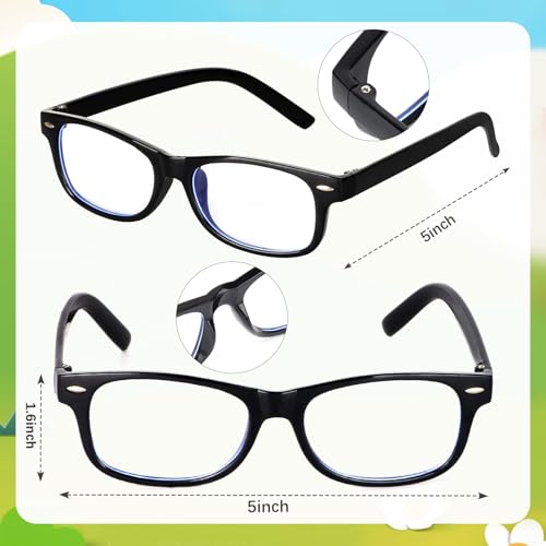 Kyson Kids Chef Costume Kit-5 Pcs Eyeglasses,Fake Mustache,Bowtie,Red Apron,Cane-Fast Food Themed Party Halloween Dress Up (Set A(6 Pcs)) — view 3