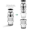 Sink Faucet Quick Connect Adapter, Kitchen Bathroom Faucet Hose Snap Coupling Adapter to Garden Hose Connector Compatible with Dishwasher, Washing Machine, Shower Hose, Pet Bathing Attachment