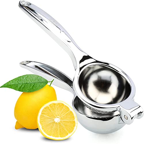 H&S Manual Lemon Squeezer - Heavy Duty - Juice Extractor Single Press Hand Lime Citrus Fruit Juicer