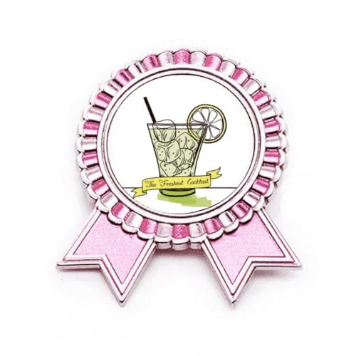 Broche rose Lemon Ice Juice Tubularis en métal M pour gilet neutre