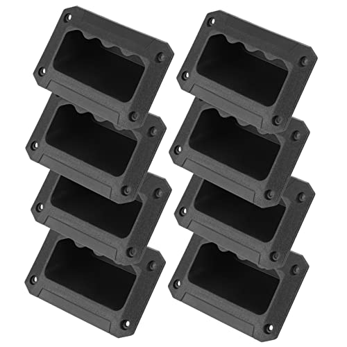 KALLORY 8pcs Speaker Handle Replacement Durable Side Handles for Easy Carrying for Speakers and Audio Equipment Comfortable Grasp Design Easy Installation