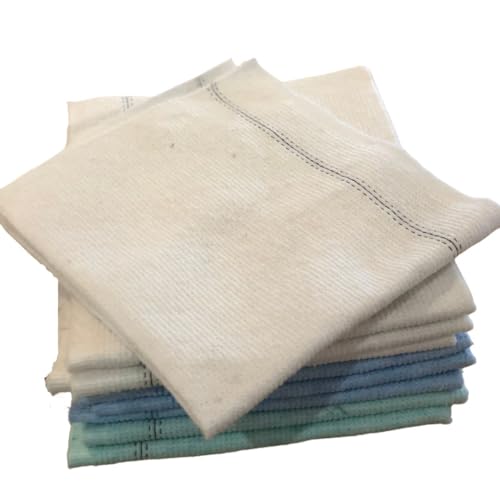 LNT France - Serpillères Couleurs Absorbantes Coton/Viscose 50 x 60 cm - Lot de 10 - Fabriqué en France