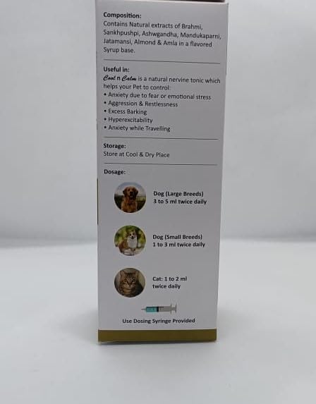 SANGAM VET Cool N Calm Natural Nervine Tonic for Pets 100 Ml 1