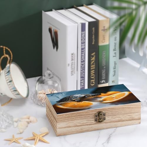 Boîte en bois rétro décoration originale pour un cadeau mémorable