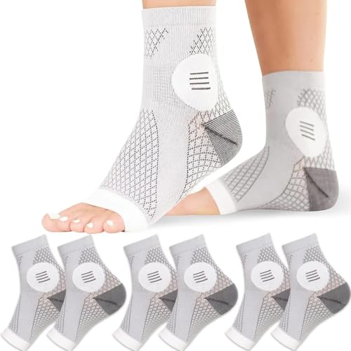 Moyibai Neuropathy Compression Socks, Toeless Foot Sleeves