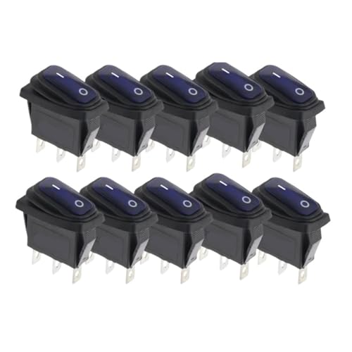 Interruptor basculante para camper y reformas domésticas 220V KCD3 rectangular