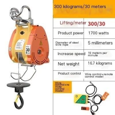 LE 300 R2 Elektrische Lier Takel met afstandsbediening 230V 300/600 kg - Veilig en efficiënt
