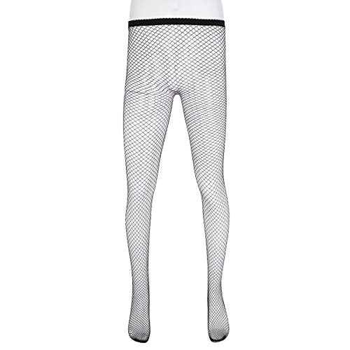 Men's Fishnet See Through Closed Toes Full Body Leggings Tights Pantyhose Stockings3