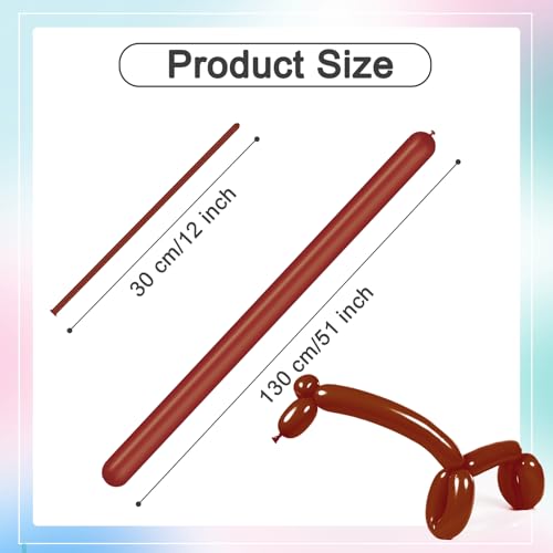 Image of Long Balloons - Coffee Brown 260 Balloons for Animal Modeling & Party Deco