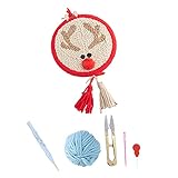 Infinitas posibilidades: este kit de iniciación de agujas de punzón de la serie de Navidad DIY tiene muchos usos y se puede utilizar para decorar muchos artículos del hogar. Se utiliza para decorar tu sala de estar, dormitorio, estudio, etc
