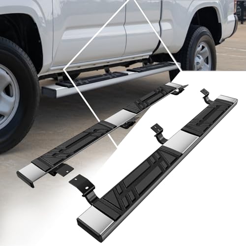Estribos laterales de acero inoxidable para Toyota Tacoma 2005-2023