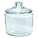 Oneida 69832T Heritage Hill Glass Jar With Lid, 3 Quart, Clear, Glass Lid