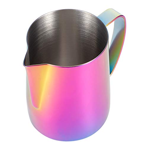 Jarra de acero inoxidable 304 premium para latte art en color morado 2