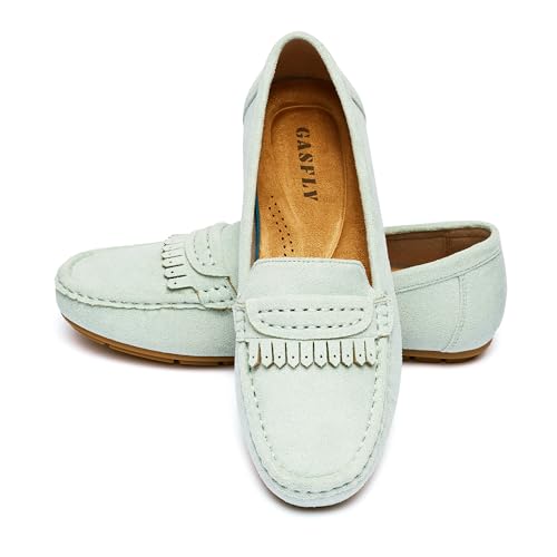 Image of Women's Business Loafers Work Casual Flats Shoes Lightweight Penny PU Leather Slip On Walking Shoes