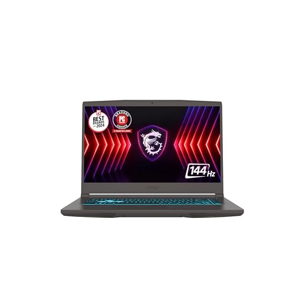 MSI Thin A15 15.6” 144Hz FHD Gaming Laptop: Ryzen 5-7535HS, NVIDIA Geforce RTX 2050, 8GB DDR5, 512GB NVMe SSD, Cooler Boost 5, Win 11: Black B7UCX-218US