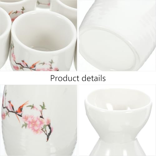 Juego de sake japonés para restaurantes y bares con jarra de 250ml de cerámica 4