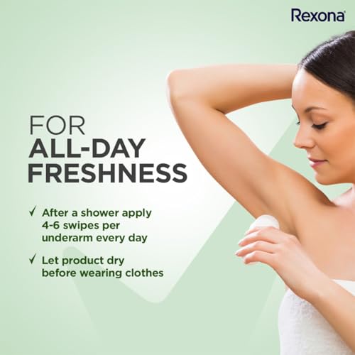 Image of Rexona Aloe Vera Underarm Roll-On Deodorant for Women | 72 Hours Long-Lasting Odour Protection | 0% Alcohol, Safe on Skin | 25ML (Pack of 5)