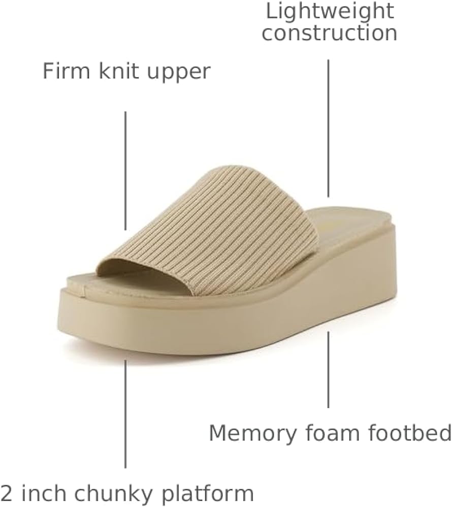 Amazon.com | CUSHIONAIRE Pim Wedge Chunky Platform Womens Sandals