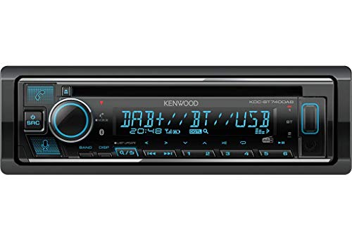 Kenwood KDC-BT740DAB - CD-Autoradio mit DAB+ & Bluetooth Freisprecheinrichtung (Alexa Built-in, USB, AUX-In, Hochleistungstuner, Soundprozessor, 4x50 W, VAR. Beleuchtung, DAB+ Antenne)