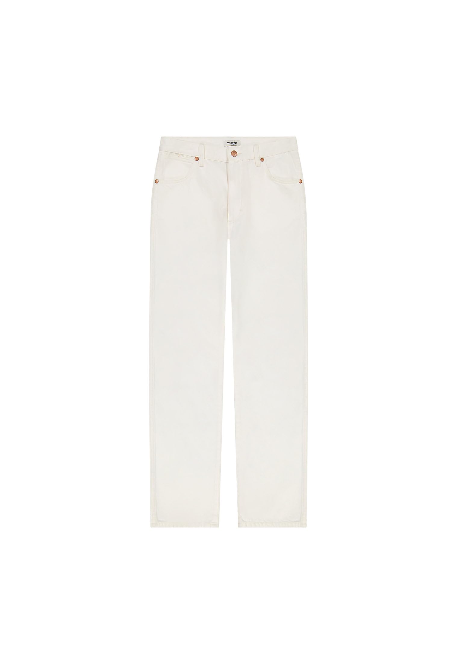 Wrangler Women's Worn White Sunset Straight Fit Straight Leg Jeans, 33W X 32L