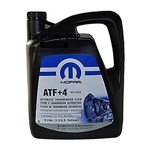 Chrysler Accessories (5013458AA) (68218058AC) ATF+4 Automatic Transmission Fluid - 1.3 Gallon / 5 Liter