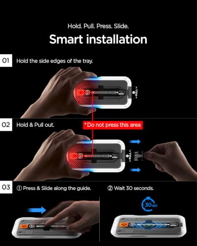 Image of Spigen Glas.tR EZ Fit Pro Tempered Glass Screen Protector Guard for Nothing Phone 4a [2 Pack]