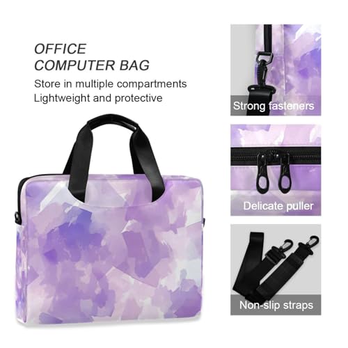 Maletín para portátil 15.6 pulgadas con asa y correa lilac miniatura 6